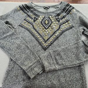 Express sweater size XS with neckline embellishment